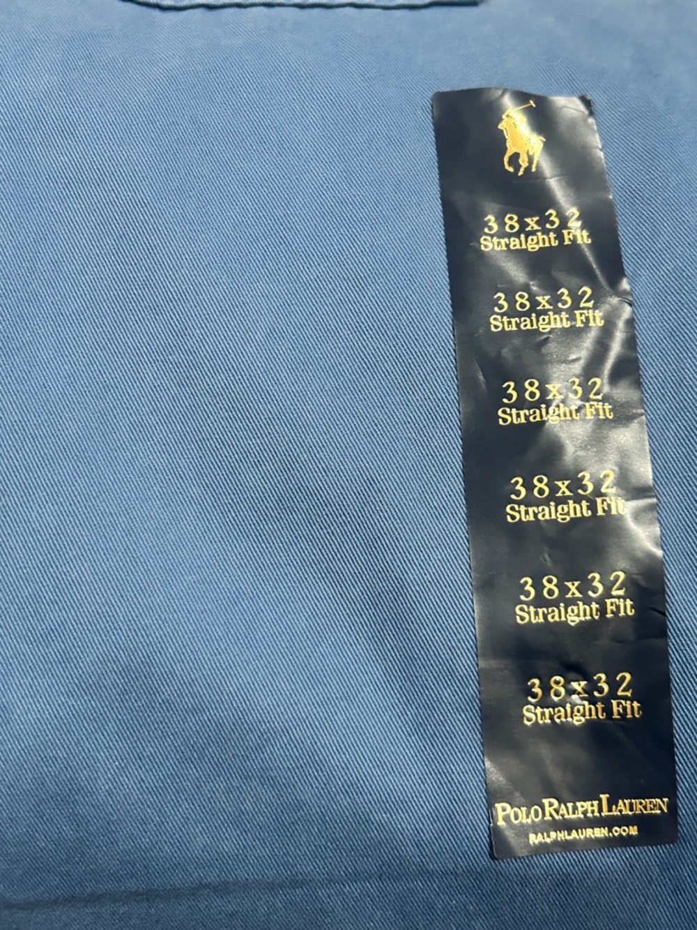 Polo Ralph Lauren Blue Twill Pant 38x32 NWT Straight Fit - Picture 4 of 10